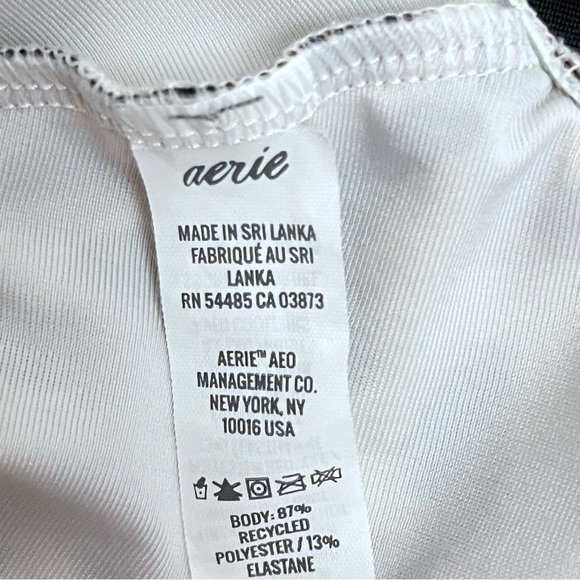 Aerie Leopard Print Full Coverage Cut Out Wrap One Piece Swimsuit Small LONG - Picture 8 of 9